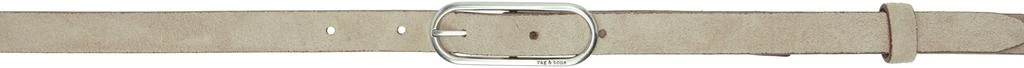 Rag 
Bone Taupe Baby Rounded Belt