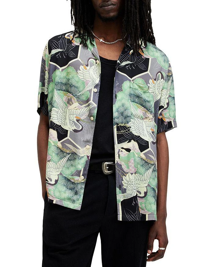 ALL SAINTS Naga Regular Fit Short Sleeve Shirt 1