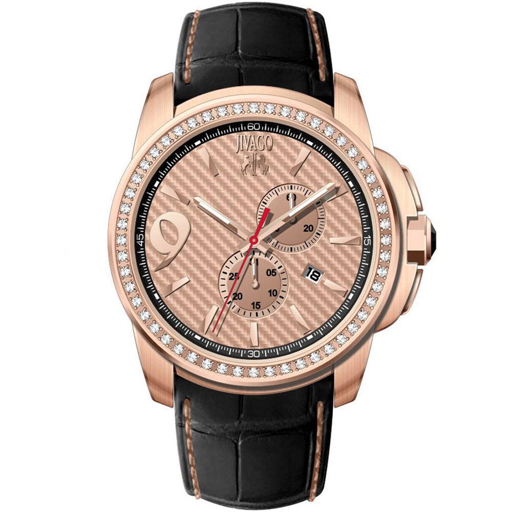JIVAGO Men's Rose gold dial Watch