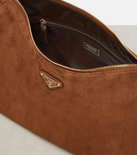 Prada Prada Aimée Large suede shoulder bag 3