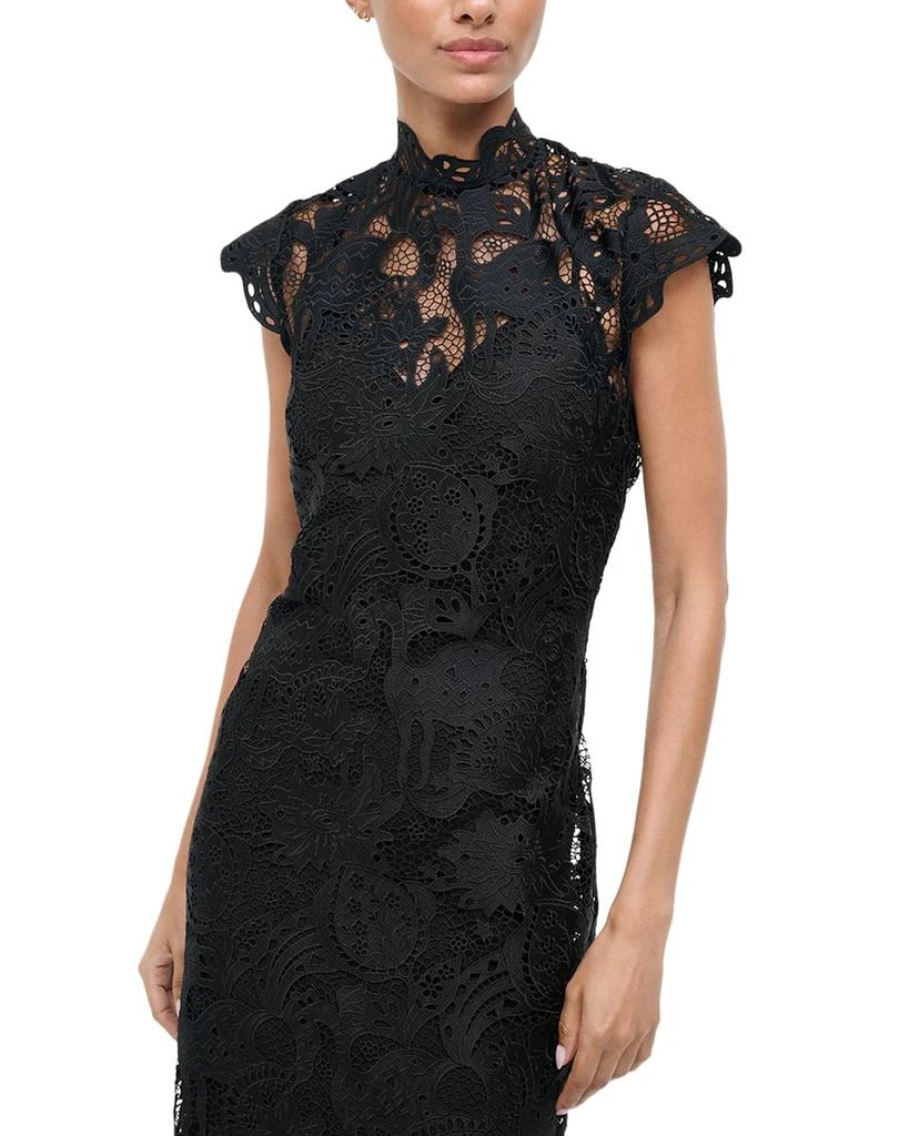 staud chandler tie-detailed organza midi dress Chandler Tie-Detailed Organza Midi Dress By Staud | Moda Operandi