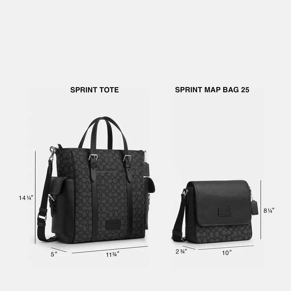 Coach Sprint Map Bag 25 In Signature Jacquard - Crossbody
