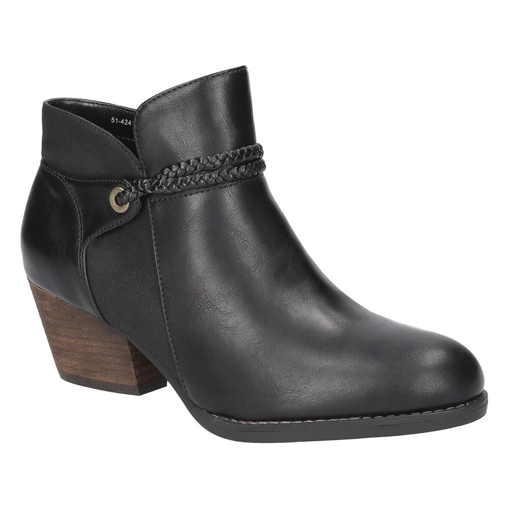Bella Vita Audrina Round Toe Zippered Booties