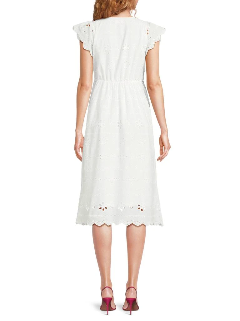 Lea 
Viola ​Eyelet Cotton Midi-Dress 2