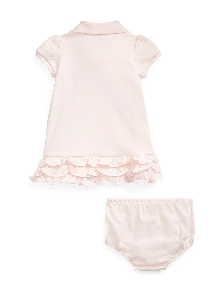 Ralph Lauren Baby Girl's Ruffled Polo Dress &amp; Bloomers Set 3