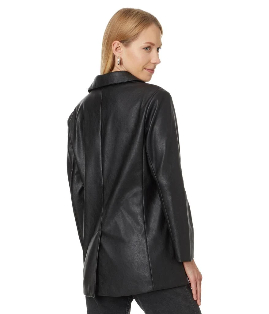 Levi's Faux Leather Single Breasted Blazer 2