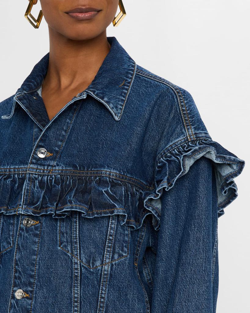 【gw値下げ】MEER. COLLAR RUFFLES DENIM JACKET Shop The Ruffle Denim Jacket on Sale at BeyondStyle – Get 50