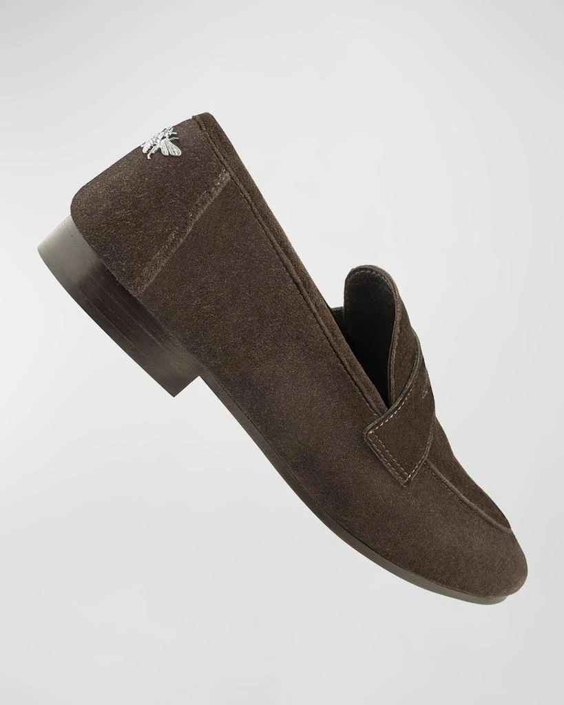 Bougeotte Flaneur Suede Penny Loafers 5