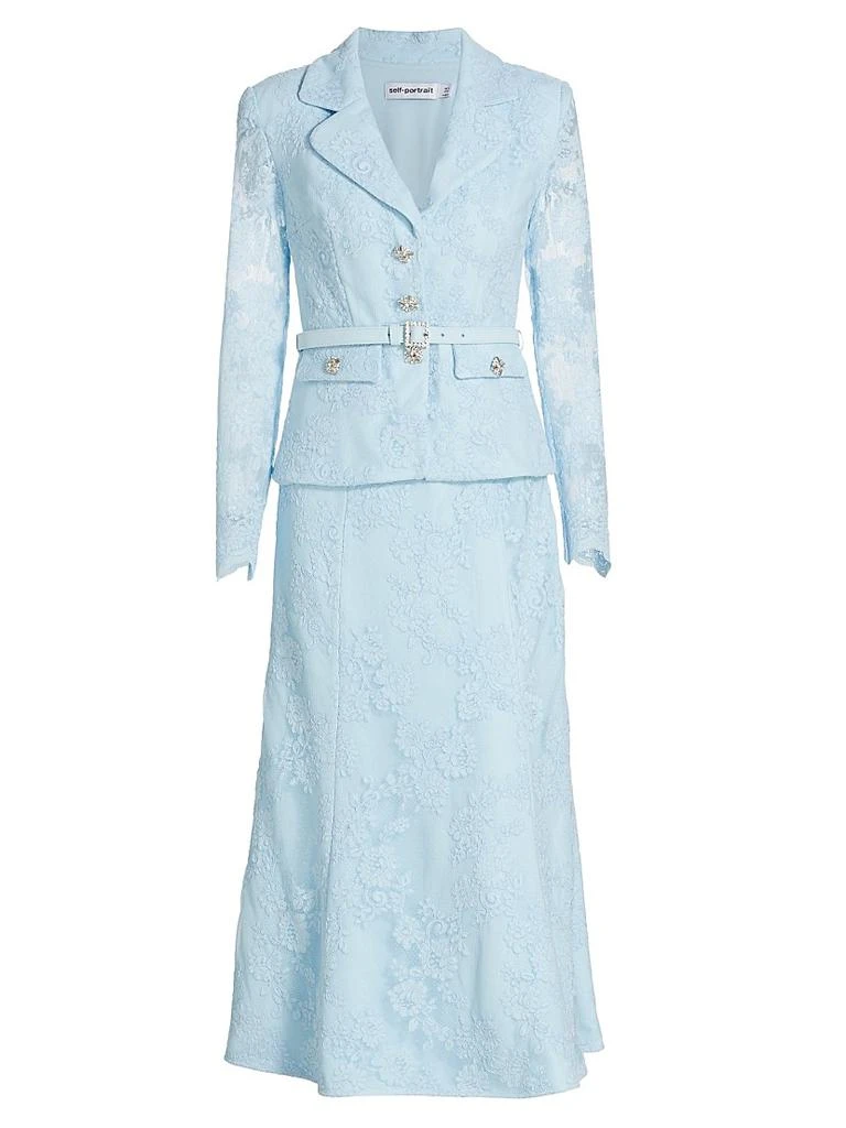 Self Portrait Lace Blazer Midi-Dress 1