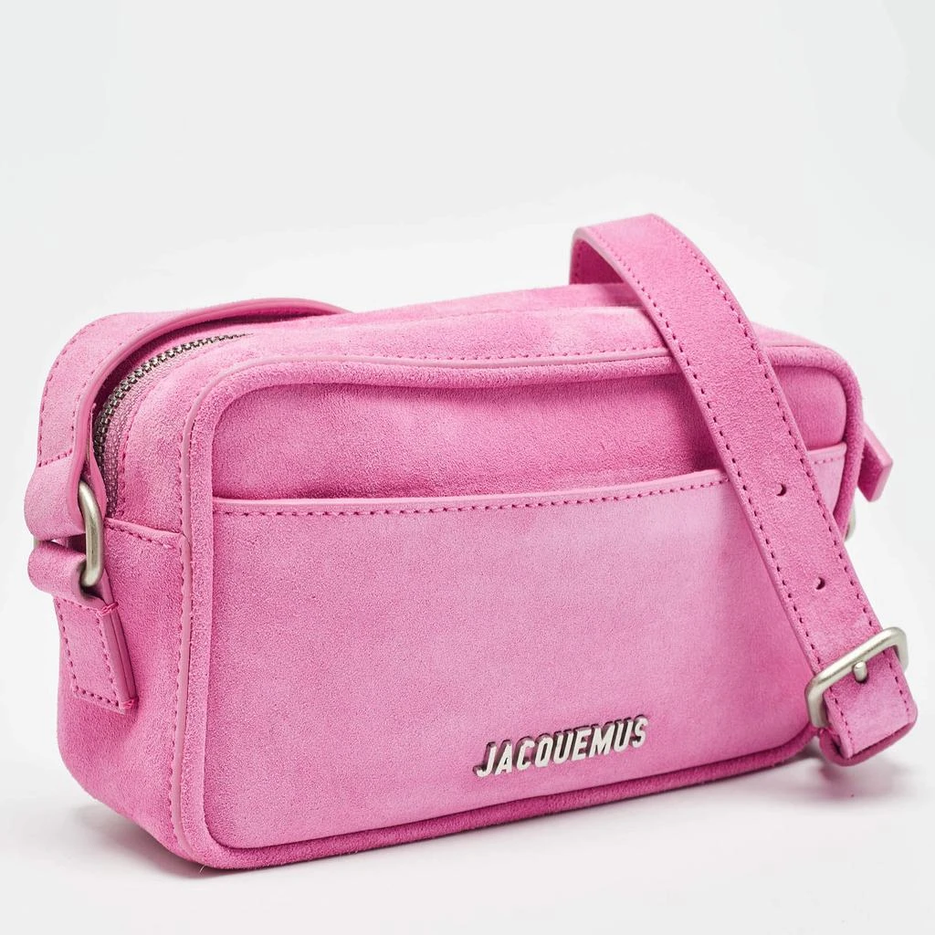 Jacquemus Jacquemus Pink Suede Le Baneto Shoulder Bag 3