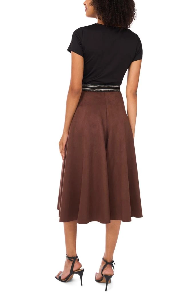 Halogen Faux Suede Wide Leg Culottes 4