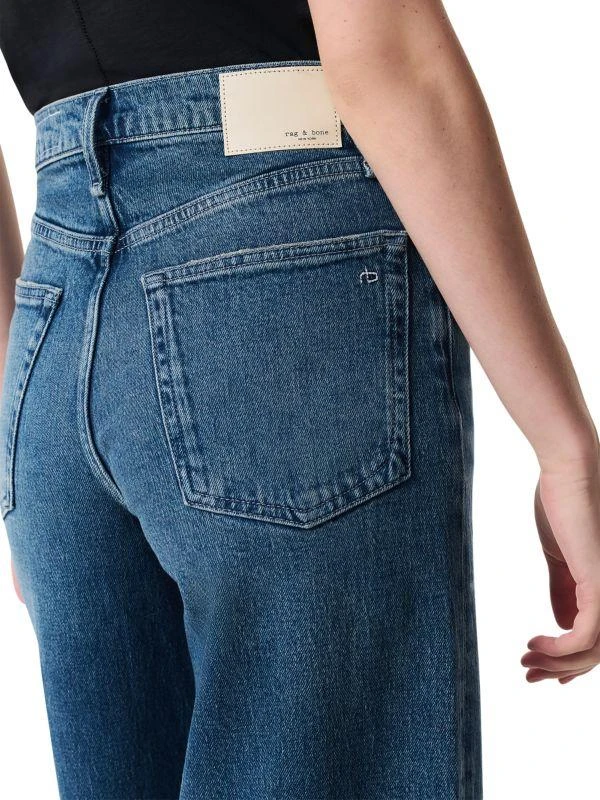 Rag & Bone Sofie High-Rise Cuffed Wide-Leg Jeans 2