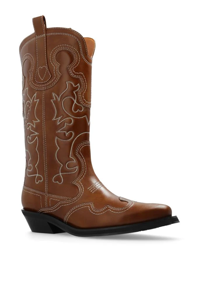 Ganni Leather cowboy boots 4