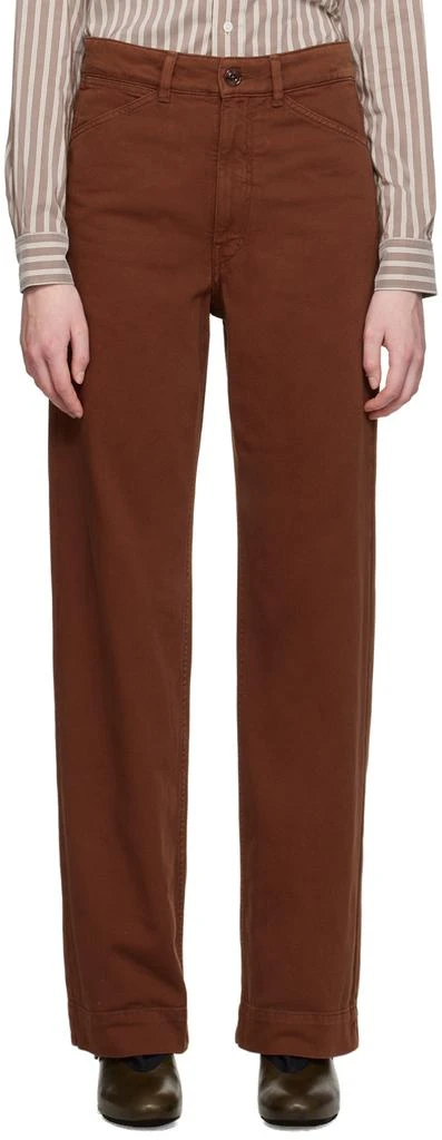 Lemaire Brown Relaxed-Fit Jeans 1