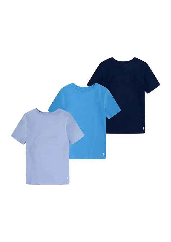 Ralph Lauren Boys 8-20 Cotton Crew Neck Undershirts - 3 Pack 1