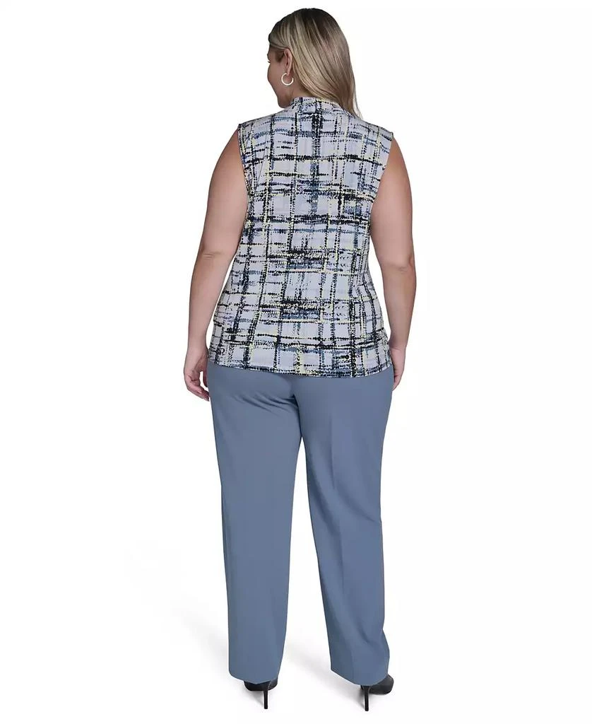 Calvin Klein Plus Size Printed Sleeveless V-Neck Top 5