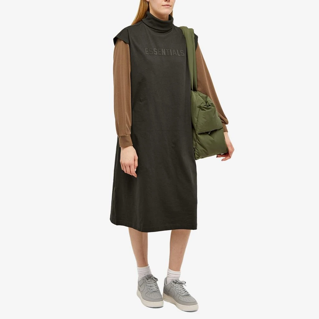 Essentials Fear of God Essentials Sleeveless T-Shirt Dress - Off-Black 4
