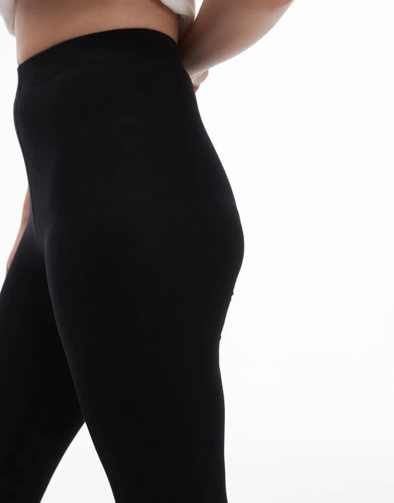 Topshop Petite Topshop Petite basic ankle length legging in black 2