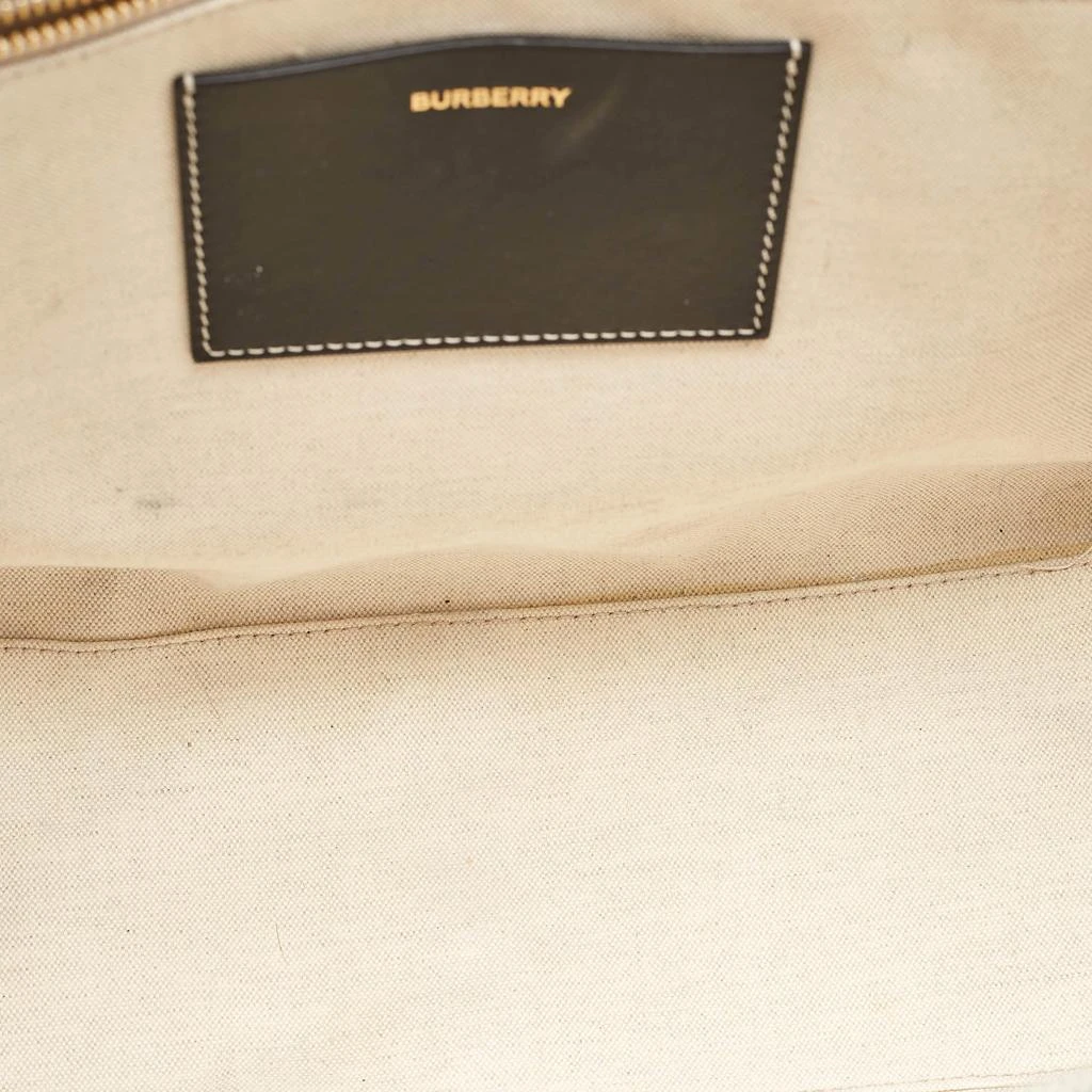 Burberry Burberry Black/Grey Canvas and Leather Medium Freya Tote 9