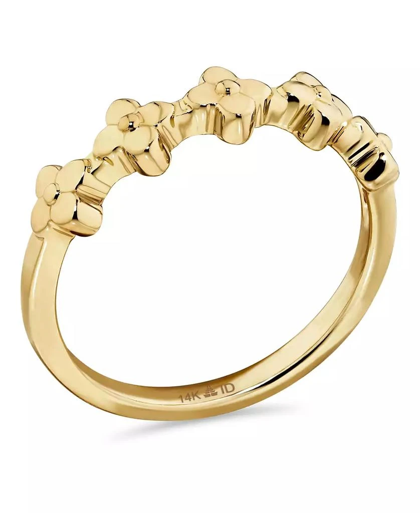 DEVATA 14K Gold Clover Ring 2