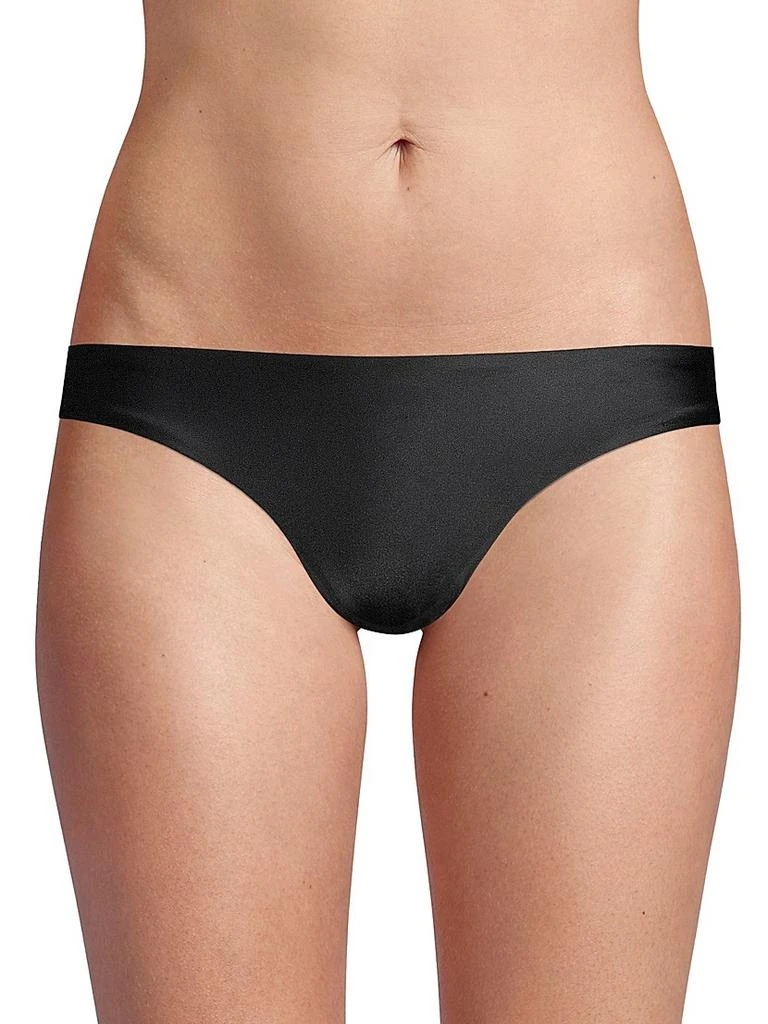 PilyQ Low-Rise Solid Bikini Bottom 3