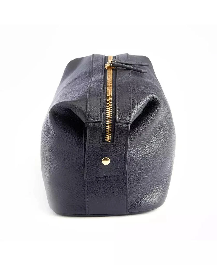 Royce Leather Pebbled Leather Toiletry Bag 1