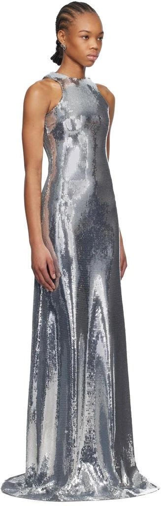 Mônot Silver Tank Top Sequin Maxi Dress 2