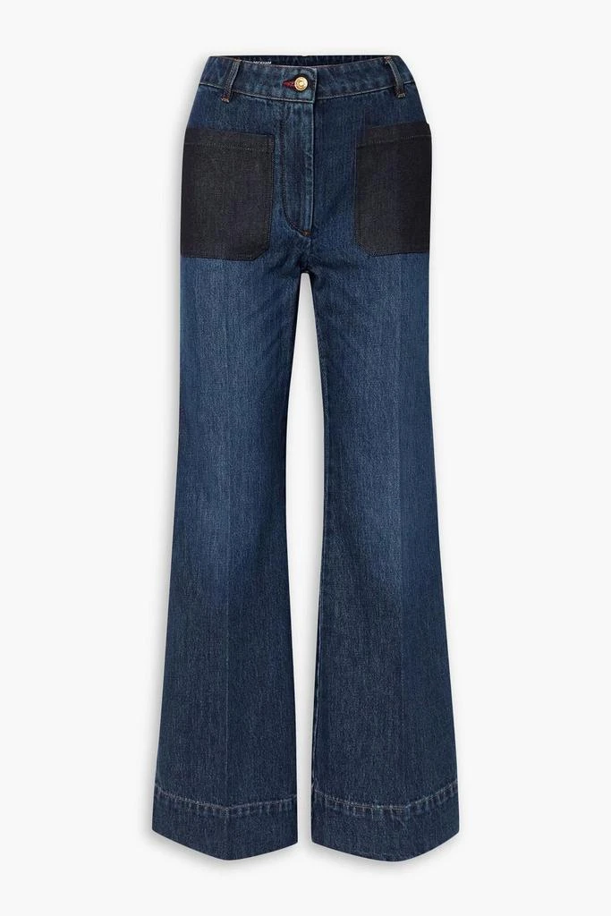 Victoria Beckham Alina patchwork wide-leg jeans 1