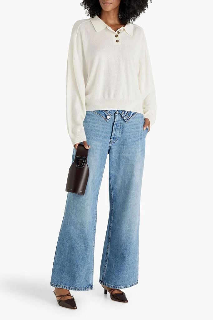 Loulou Studio Forana cashmere polo sweater 2