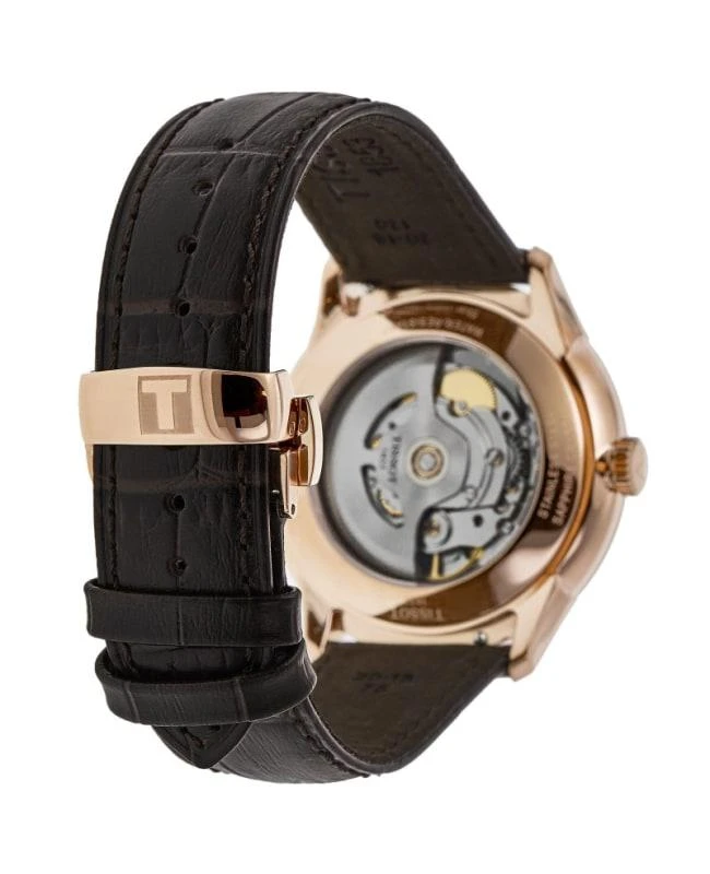 Tissot Tissot Chemin Des Tourelles Powermatic 80 Automatic Silver Dial Leather Strap Men's Watch T139.807.36.031.00 4