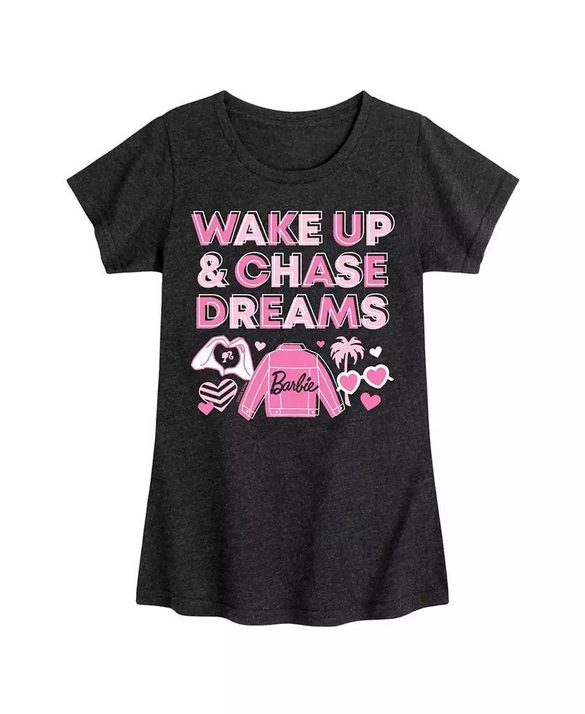 Barbie Big Girls Wake Up Chase Dreams Graphic Short Sleeve T-Shirt