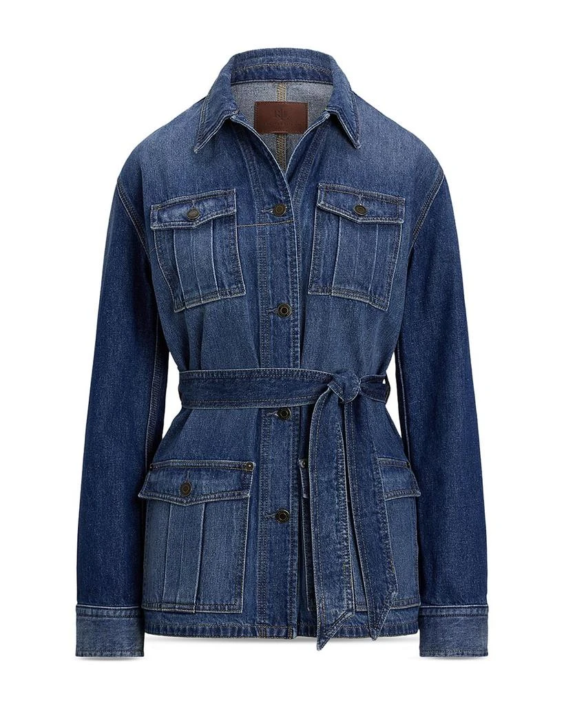 Ralph Lauren Belted Denim Shirt Jacket, Regular & Petite 5
