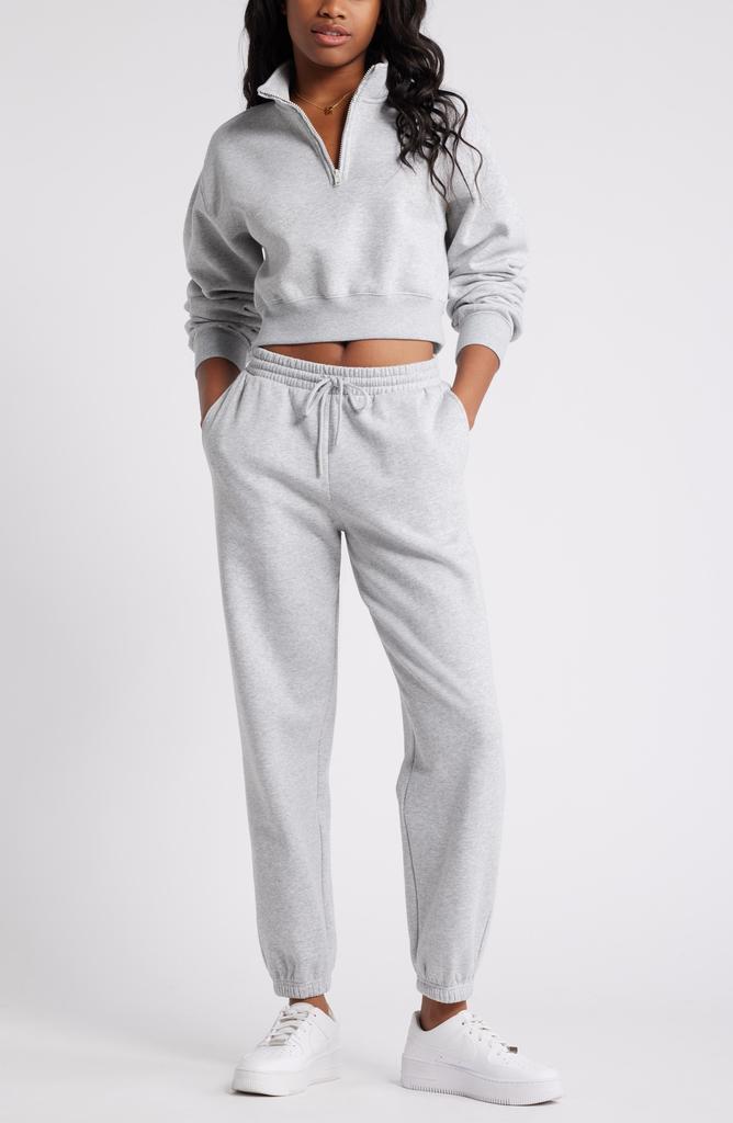 BP. Quarter Zip Fleece Detail Sweatshirt