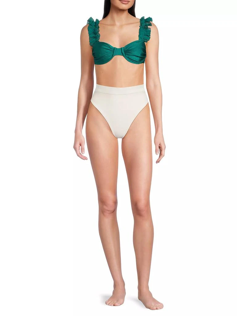 PatBO Swim Flutter Sleeve Bikini Top 2