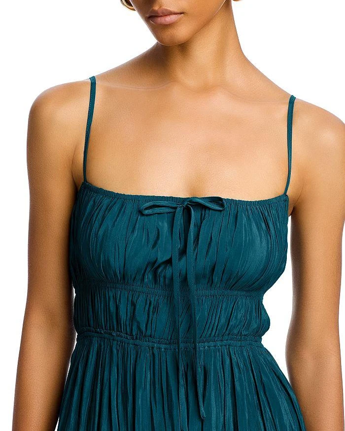 knee length dresses for ladies East Coast Lace Bust Midi Dress Aqua Blue– Selfie Leslie main image 0