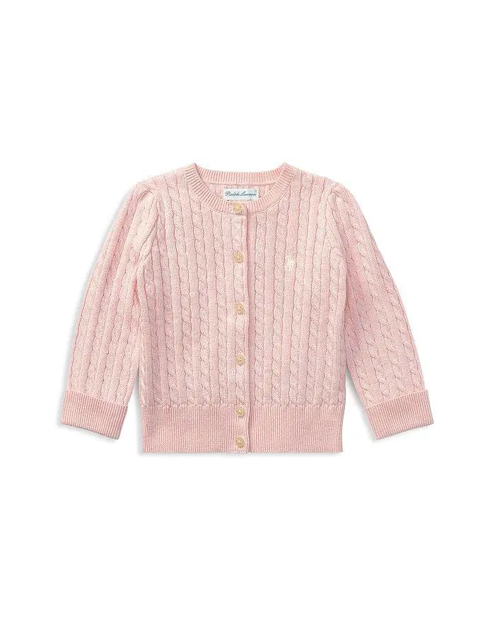 Ralph Lauren Girls' Cable-Knit Cardigan - Baby