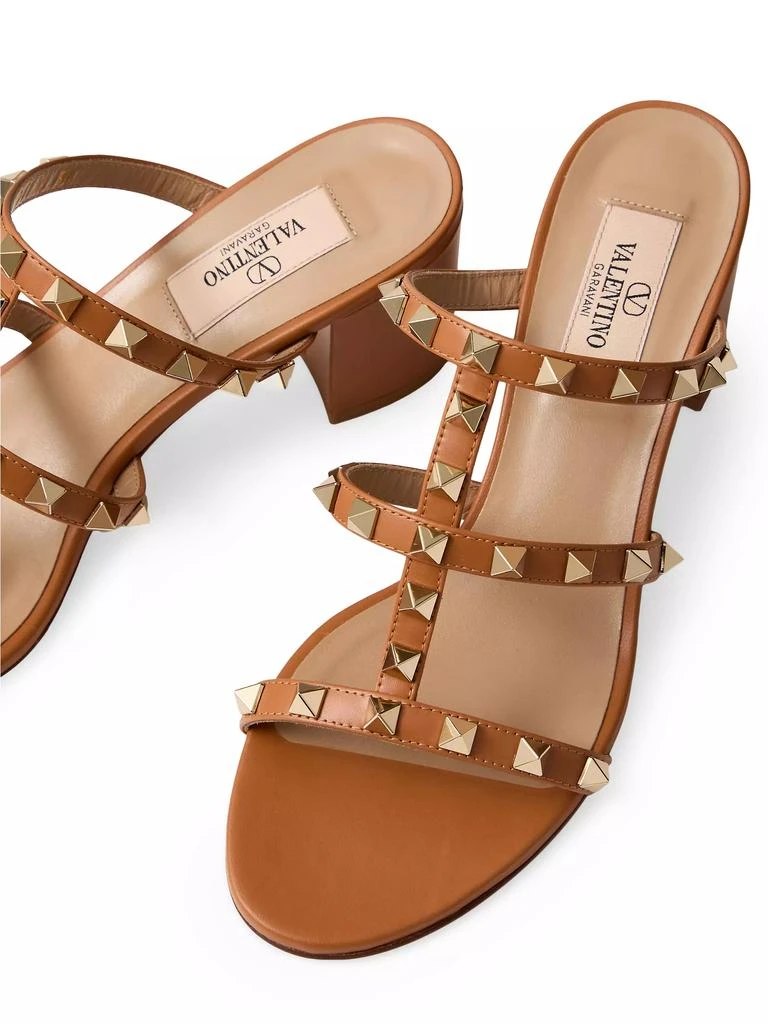 Valentino Rockstud Calfskin Leather Slide Sandals 60MM 5