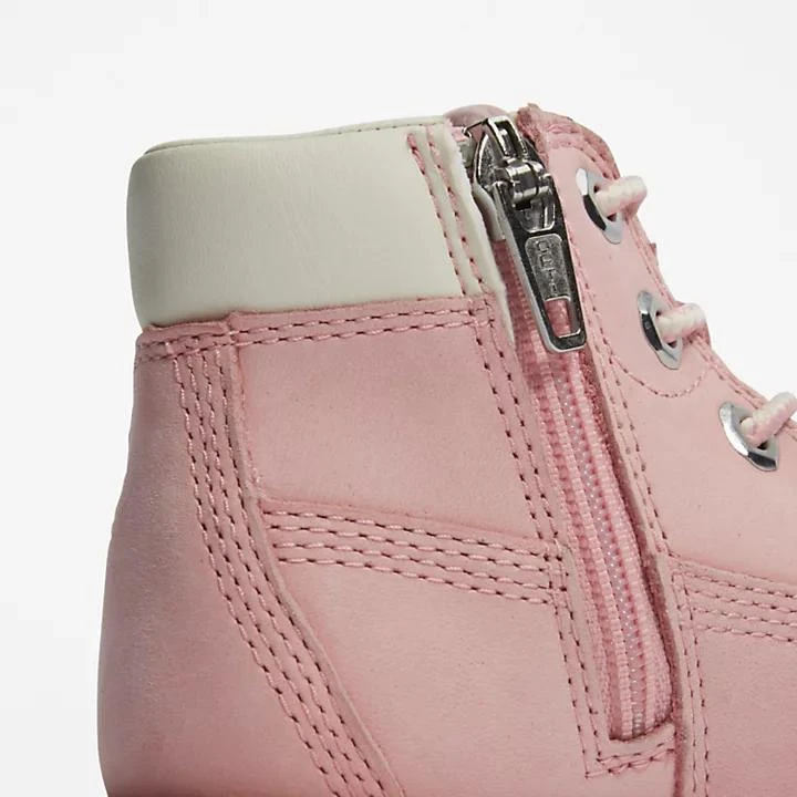 Timberland Toddler Pokey Pine 6-Inch Side-Zip Boots in Pink 7