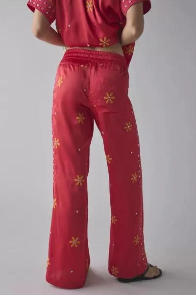 BDG BDG Nash Satin Mirror Sequin Flare Pull-On Pant 4