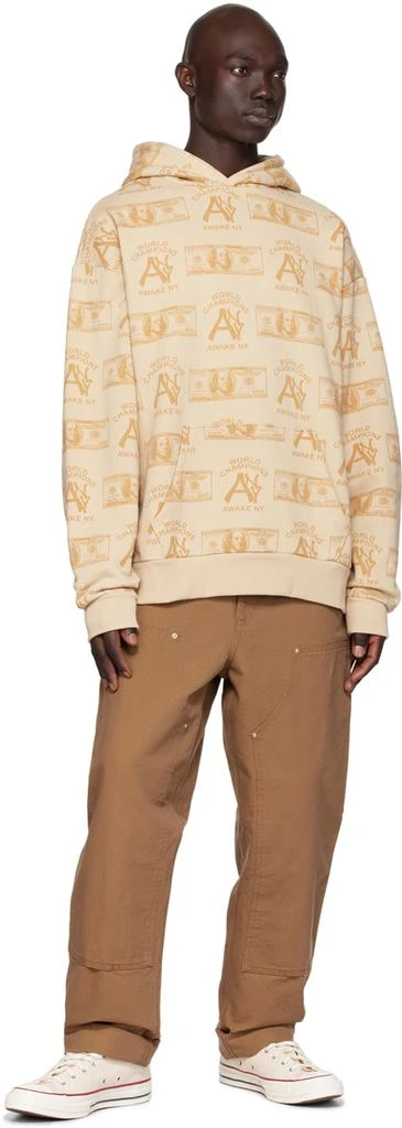 Awake NY Beige Printed Hoodie 4