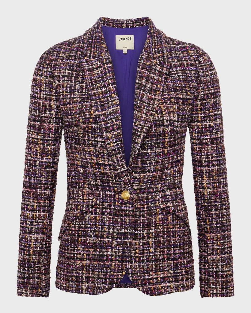 L'Agence Chamberlain Tweed Blazer 1