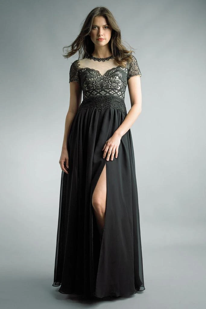 Short Sleeve Evening Gown  On Sale Now with Up to 51% Off | Discover  Exclusive Deals & Savings at BeyondStyle  Authentic Basix Black Label  women|clothing|dresses with Limited-Time Discounts, Free Shipping,