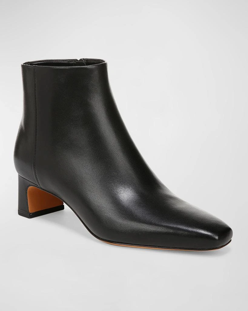 Vince Silvana Leather Zip Ankle Booties 2
