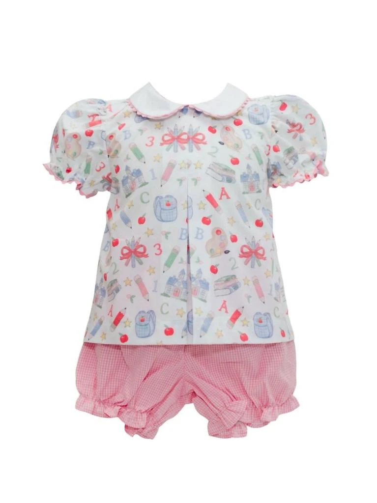 Krewe Krewe - Girl's School Days Pleat Bloomer Set