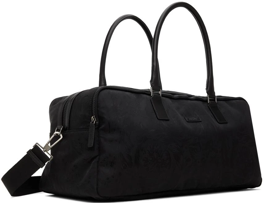 Versace Black Nylon Barocco Duffle Bag 2