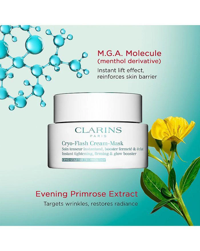 Clarins Cryo Flash Instant Lift Effect & Glow Boosting Face Mask 2.5 oz. 2
