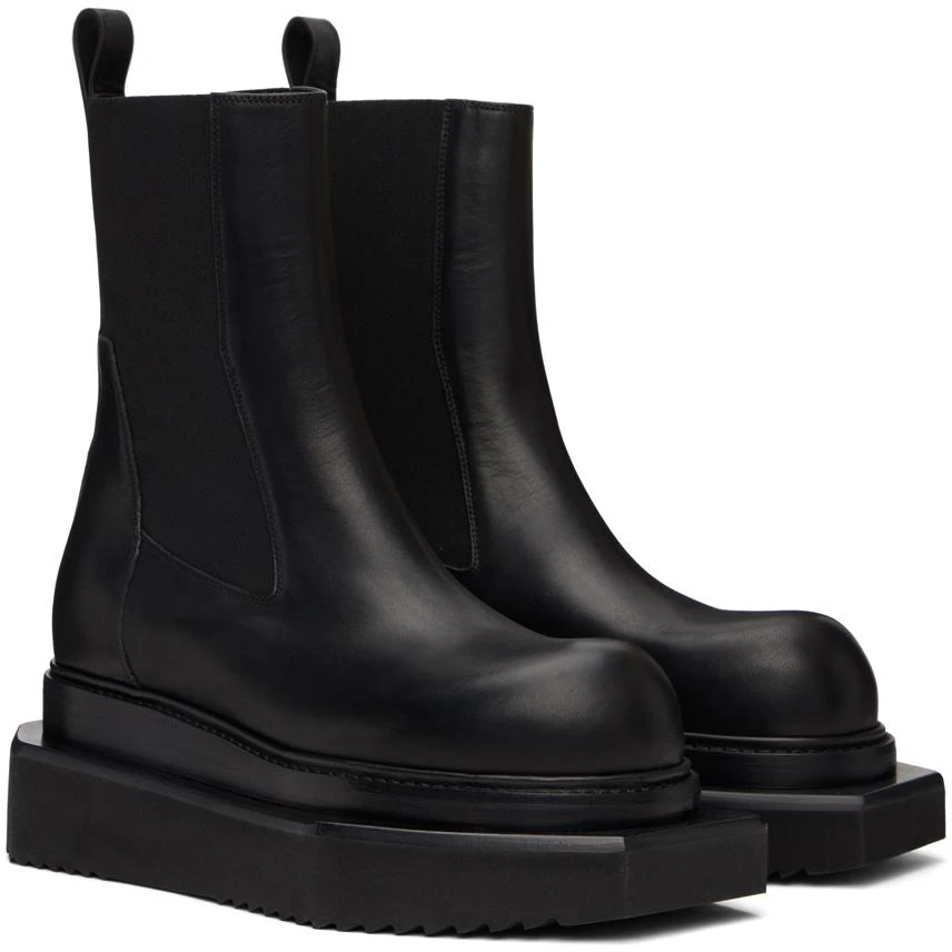 Rick Owens Black Porterville Beatle Turbo Cyclops Chelsea Boots 4