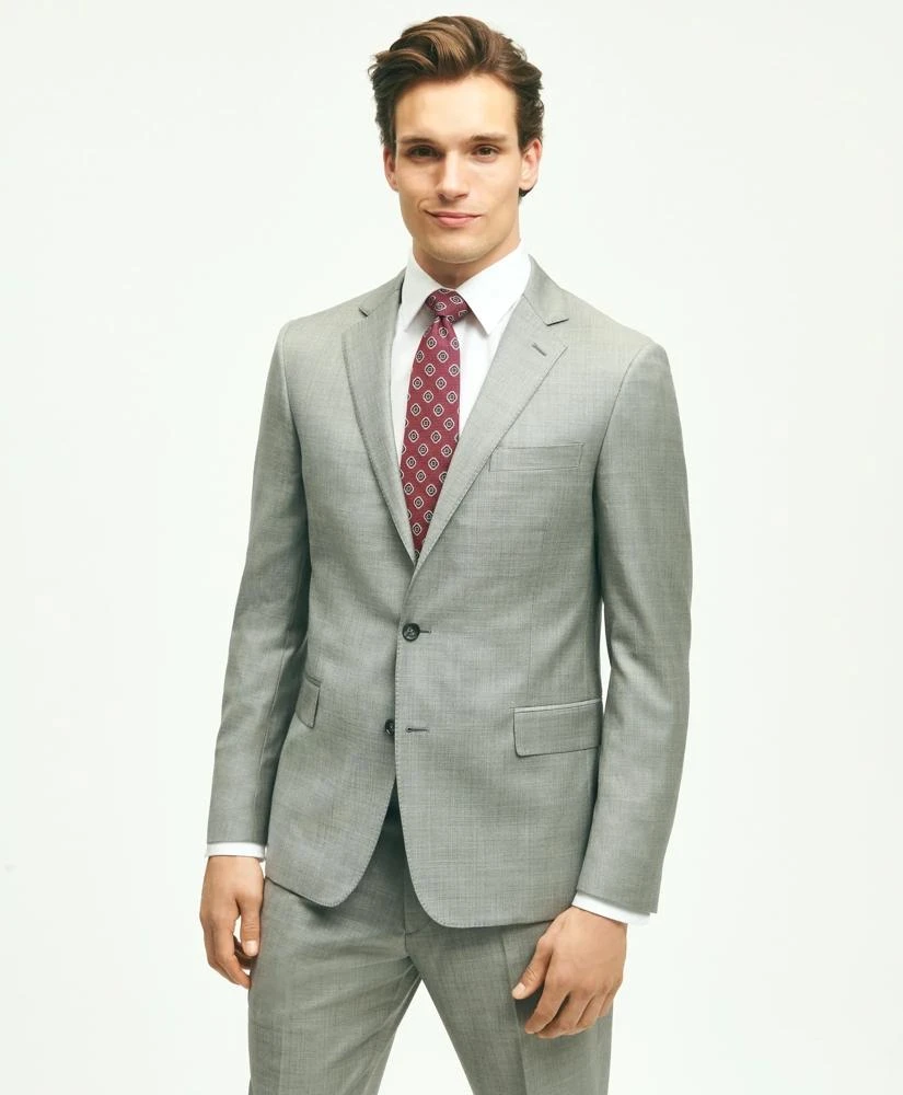 Brooks Brothers Classic Fit Wool Sharkskin 1818 Suit 4
