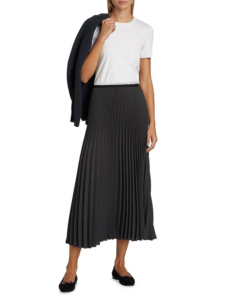 Jenni Kayne Matte Pleated Midi Skirt 2