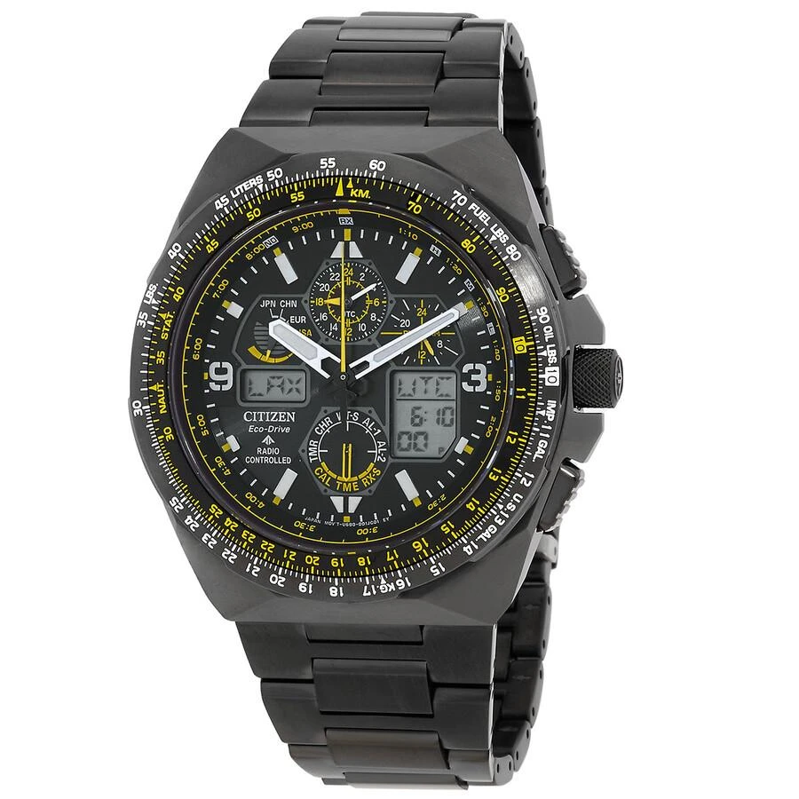 Citizen Promaster Skyhawk A-T Chronograph GMT Black Dial Men
s Watch JY8127-59E